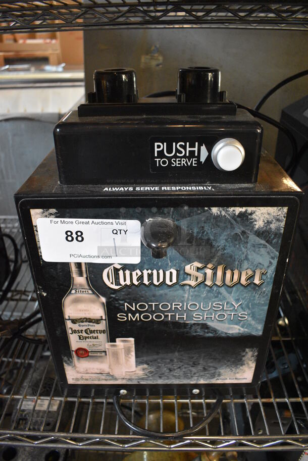 Metal Commercial Countertop Cuervo Silver Shot Dispenser. 110-120 Volts, 1 Phase. 11.5x13x17. Tested and Powers On! - Image 1 of 7