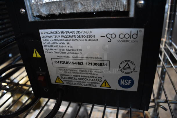 So Cold Model C41DUS15-FB2 Metal Commercial Countertop Fireball Shot Dispenser. 110-120 Volts, 1 Phase. 14x15x17. Tested and Powers On! - Image 7 of 7