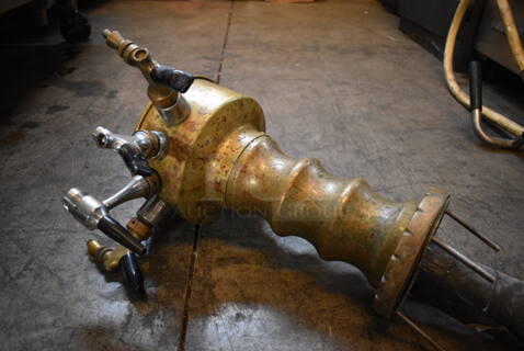 Metal Commercial 4 Tap Beer Tower. 12x11x15