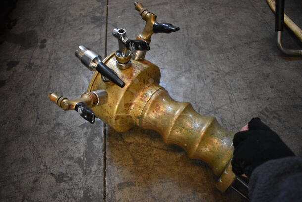 Metal Commercial 4 Tap Beer Tower. 12x11x15 - Image 5 of 5