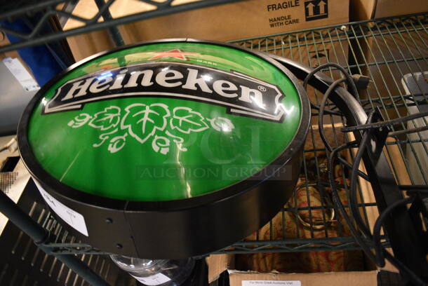 Heineken Green and Black Sign. 24x7x21