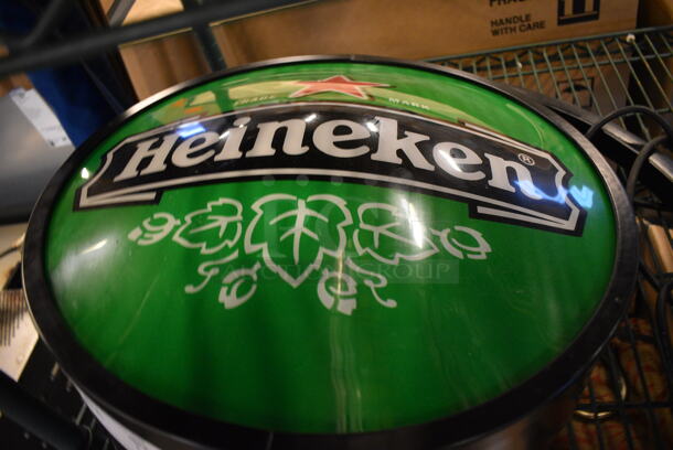 Heineken Green and Black Sign. 24x7x21 - Image 3 of 3