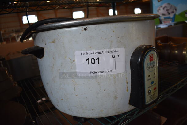 Ricemaster Model 56822 Metal Countertop Rice Cooker. 120 Volts, 1 Phase. 17.5x15x10. Tested and Working! - Image 3 of 5