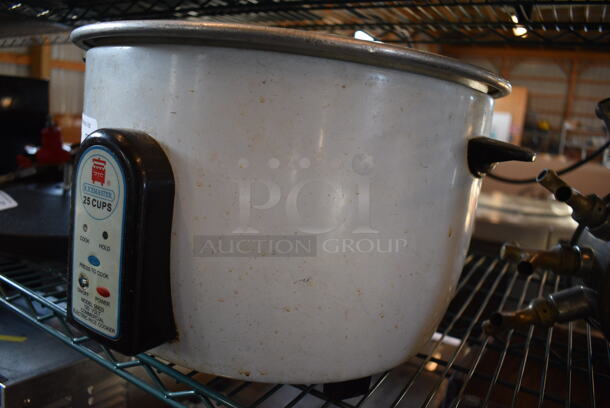 Ricemaster Model 56822 Metal Countertop Rice Cooker. 120 Volts, 1 Phase. 17.5x15x10. Tested and Working! - Image 4 of 5