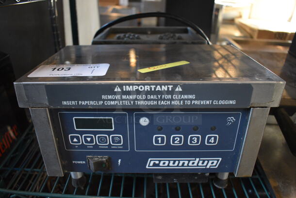 NICE! Roundup Stainless Steel Commercial Countertop Steamer. 14x22x8.5. Cannot Test Due To Plug Style - Image 1 of 9