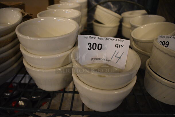 14 White Ceramic Bowls. 4x4x2.5. 14 Times Your Bid! - Image 1 of 2