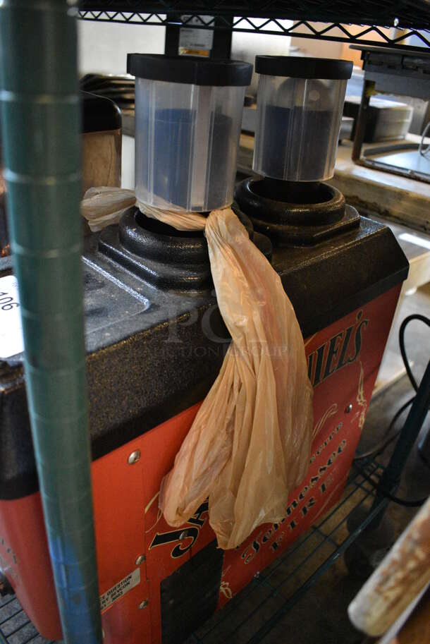 Jack Daniels Metal Commercial Countertop 2 Flavor Shot Dispenser. 9x19x25. Tested and Powers On! - Image 4 of 5