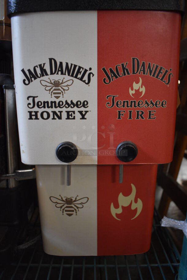 Jack Daniels Metal Commercial Countertop 2 Flavor Shot Dispenser. 9x19x25. Tested and Powers On! - Image 5 of 5