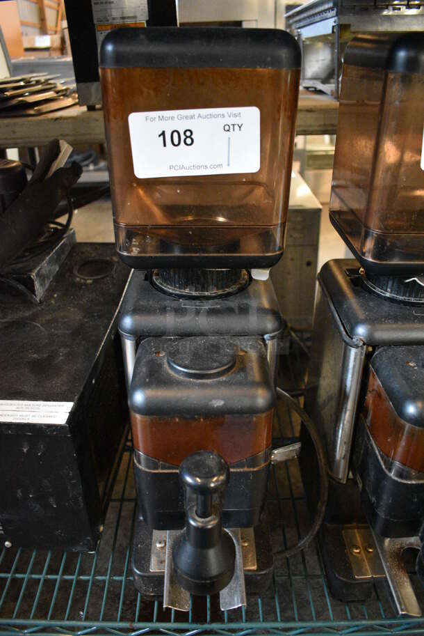 NICE! Faema Model MPN Metal Commercial Countertop Espresso Bean Grinder. 110 Volts, 1 Phase. 7x13x22. Tested and Working!