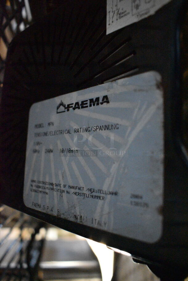 NICE! Faema Model MPN Metal Commercial Countertop Espresso Bean Grinder. 110 Volts, 1 Phase. 7x13x22. Tested and Working! - Image 4 of 4