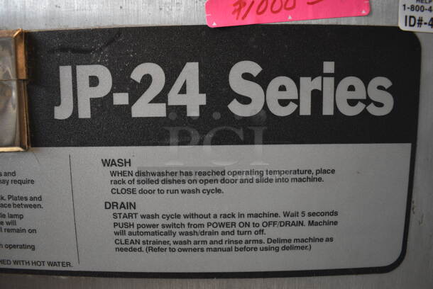 FANTASTIC! Jackson Model JP-24 Series Stainless Steel Commercial Undercounter Dishwasher. 24.5x24.5x33 - Image 6 of 8