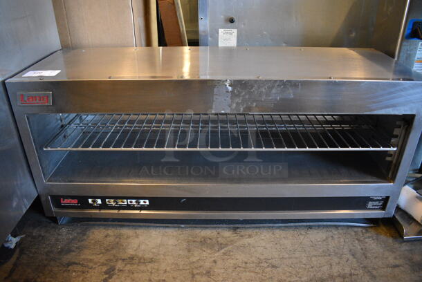 NICE! Lang Model 148EMN-208 Stainless Steel Commercial Electric Powered Cheese Melter. 208 Volts. 48x16.5x22