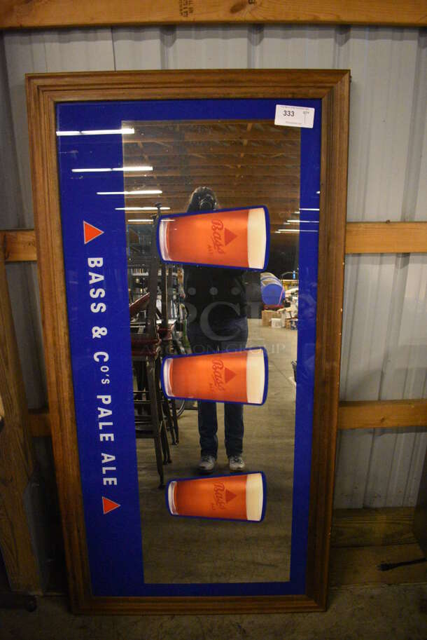 2 Framed Mirrors; Bass & Co Pale Ale and Beamish. Includes 66x1x34. 2 Times Your Bid!