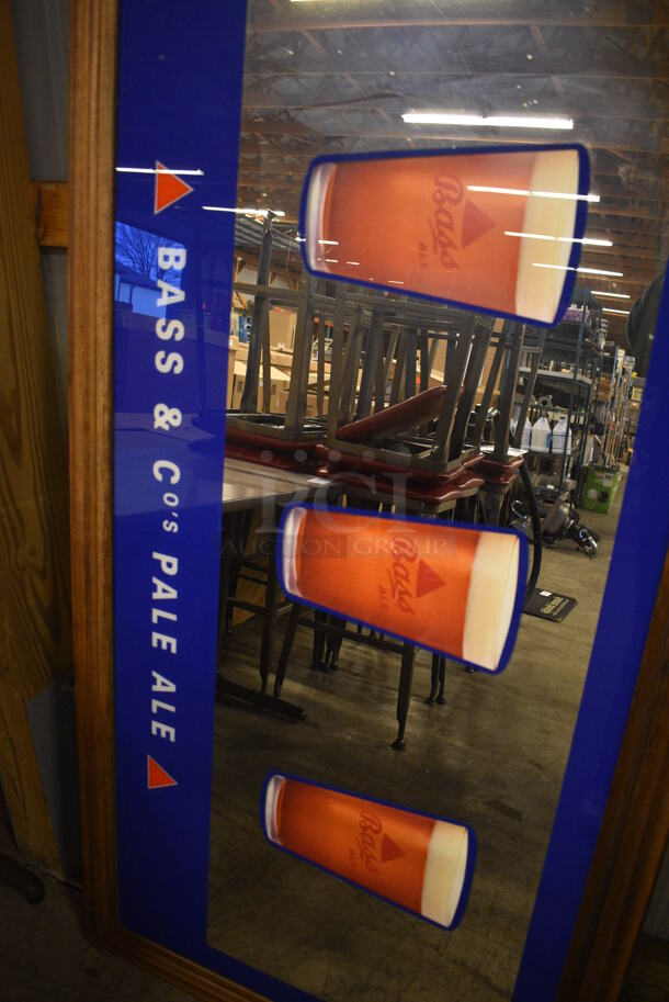 2 Framed Mirrors; Bass & Co Pale Ale and Beamish. Includes 66x1x34. 2 Times Your Bid! - Image 3 of 5