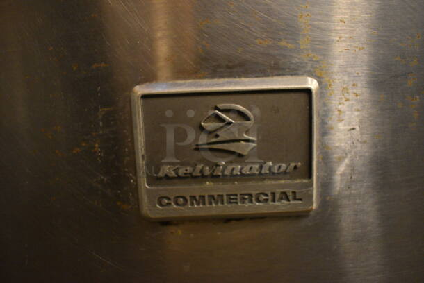NICE! Kelvinator Model KCUC27R Stainless Steel Commercial Single Door Undercounter Cooler on Commercial Casters. 115 Volts, 1 Phase. 27x29.5x35.5. Tested and Working! - Image 6 of 6