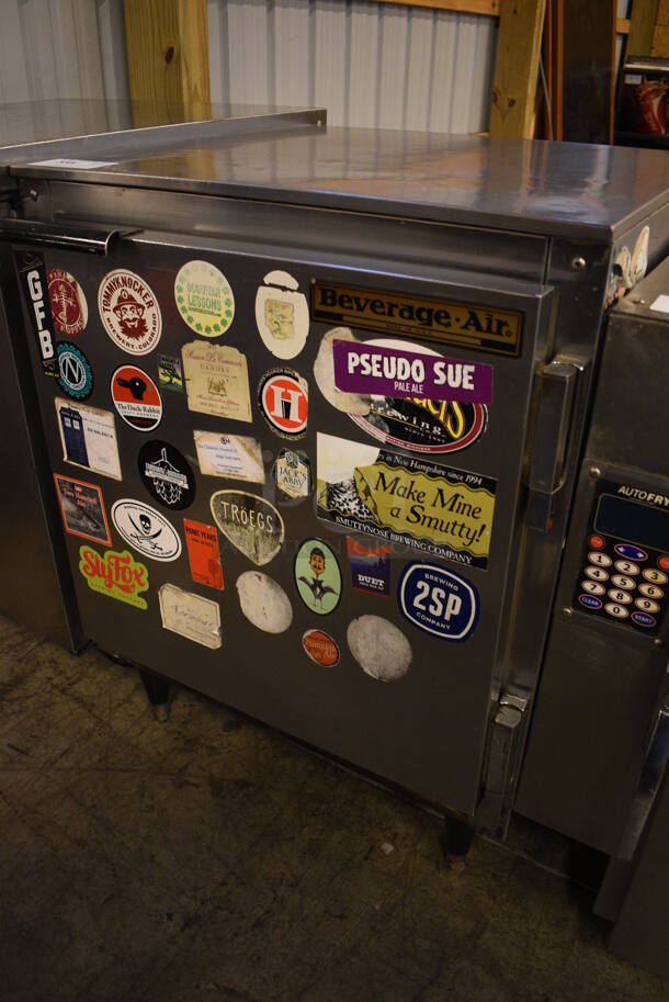 NICE! Beverage Air Model UCR27 Stainless Steel Commercial Single Door Undercounter Cooler. 115 Volts, 1 Phase. 27x28.5x35. Tested and Powers On But Does Not Get Cold - Image 2 of 5