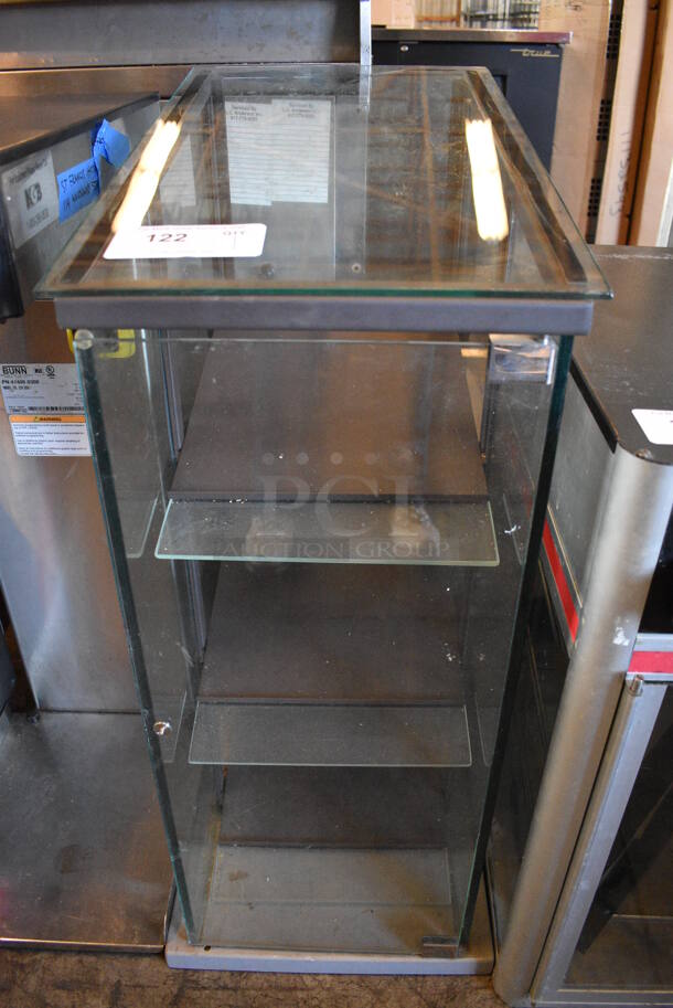 Metal and Glass Commercial Merchandiser Case. 15x22.5x35.5