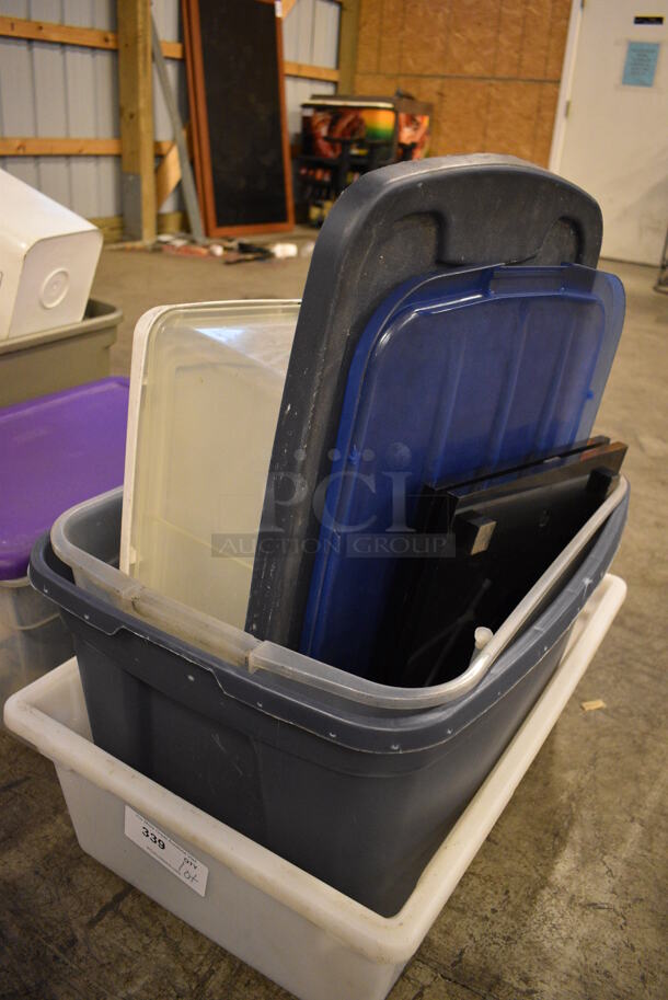 ALL ONE MONEY! Lot of Various Poly Bins! - Image 3 of 3