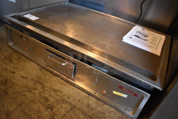 NICE! Wells Model 6196 Stainless Steel Commercial Drop In Electric Powered Flat Top Griddle. Appears To Be New! 208 Volts. 36.5x24x8 - Image 2 of 7