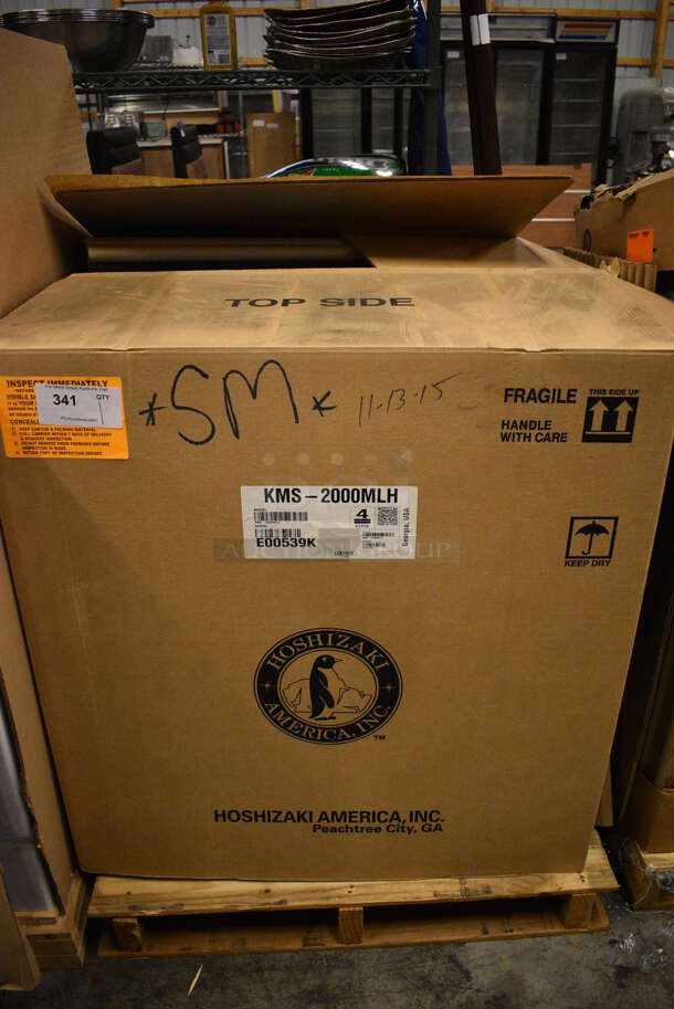 BRAND NEW! Hoshizaki Model KMS-200MLH Stainless Steel Commercial Remote Cooled Ice Head. 115-120 Volts, 1 Phase. 30.5x24.5x33 - Image 6 of 6