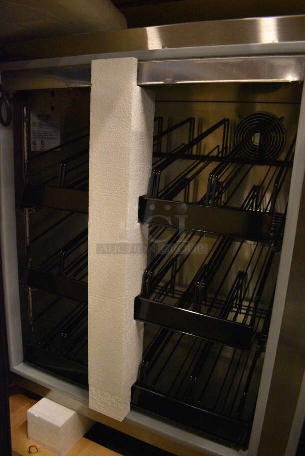 BRAND NEW! Silver King Model SKF48G Stainless Steel Commercial 2 Door Undercounter Freezer Merchandiser. 115 Volts, 1 Phase. 48x30x32. Tested and Working! - Image 5 of 8
