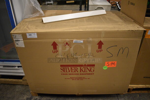 BRAND NEW! Silver King Model SKF48G Stainless Steel Commercial 2 Door Undercounter Freezer Merchandiser. 115 Volts, 1 Phase. 48x30x32. Tested and Working! - Image 7 of 8