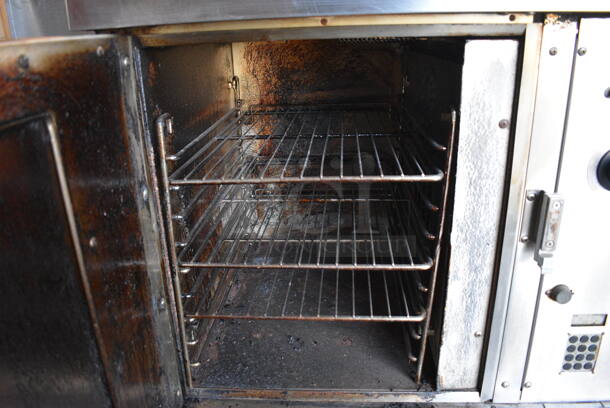 WOW! Hobart Model CN85 Stainless Steel Commercial Electric Powered Half Size Convection Oven w/ View Through Door, Metal Oven Racks and Thermostatic Controls. 30x26x25.5 - Image 4 of 8