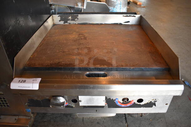 NICE! Star Model 624 Stainless Steel Commercial Countertop Gas Powered Flat Top Griddle. 24x28x14