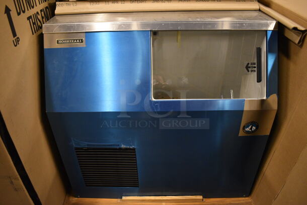 BRAND NEW! Hoshizaki Model F-500BAF Stainless Steel Commercial Self Contained Ice Machine. 115-120 Volts, 1 Phase. 38x30x35