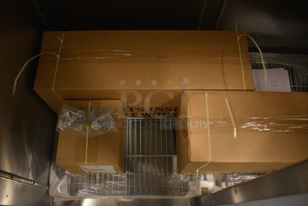 BRAND NEW! Beverage Air Model HRPS2-1S-099-005-059 ENERGY STAR Stainless Steel Commercial 2 Door Reach In Cooler w/ Poly Coated Racks. 115 Volts, 1 Phase. 49x30x79. Tested and Working! - Image 8 of 10