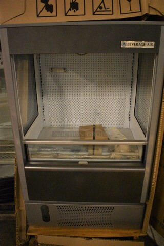 BRAND NEW! Beverage Air Model VM-7 Stainless Steel Commercial Floor Style Open Grab N Go Merchandiser. 120 Volts, 1 Phase. 34x30x57. Tested and Working!