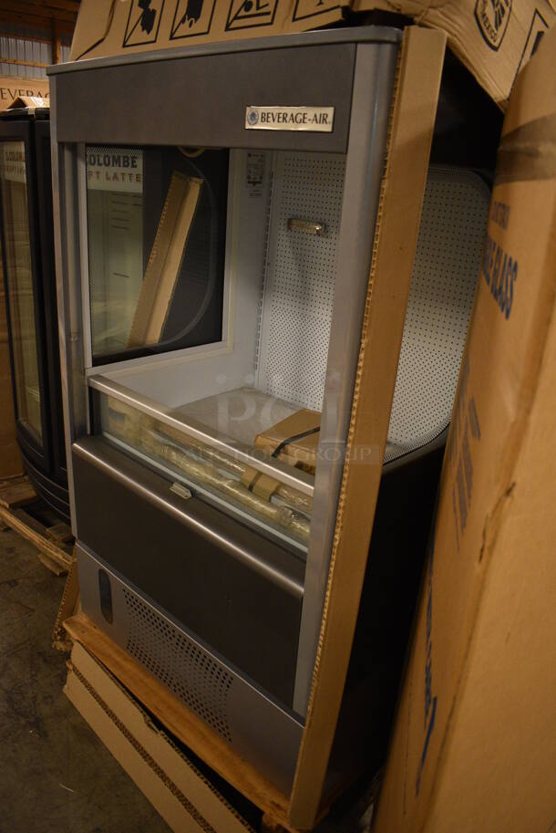 BRAND NEW! Beverage Air Model VM-7 Stainless Steel Commercial Floor Style Open Grab N Go Merchandiser. 120 Volts, 1 Phase. 34x30x57. Tested and Working! - Image 3 of 7
