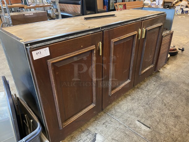 Perlick Model C5064ESCUL Metal Commercial 3 Door Undercounter Cooler. 115 Volts, 1 Phase. 87x24x41. Tested and Does Not Power On - Image 3 of 7