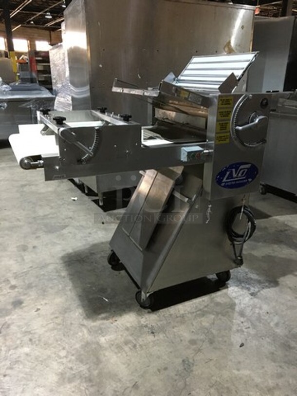 Nice! LVO MFG Commercial Floor Style Bakery Sheeter/Molder! Model SM24 Serial SM2402940123! 120V 1 Phase! On Casters! Working When Removed! - Image 2 of 12