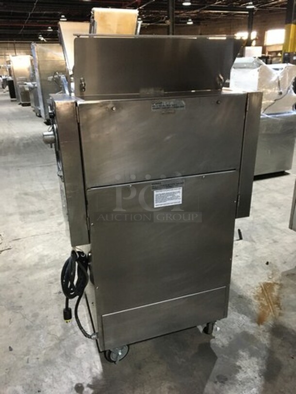 Nice! LVO MFG Commercial Floor Style Bakery Sheeter/Molder! Model SM24 Serial SM2402940123! 120V 1 Phase! On Casters! Working When Removed! - Image 3 of 12