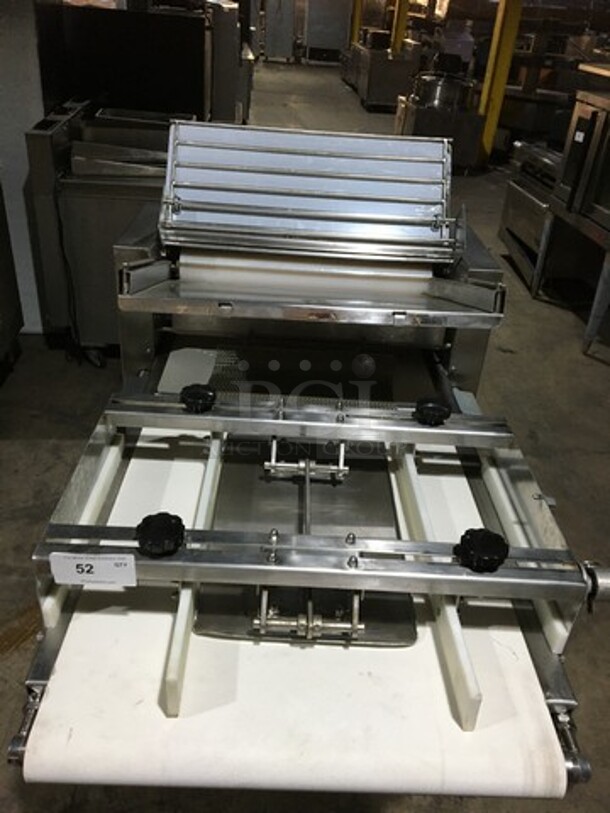 Nice! LVO MFG Commercial Floor Style Bakery Sheeter/Molder! Model SM24 Serial SM2402940123! 120V 1 Phase! On Casters! Working When Removed! - Image 5 of 12