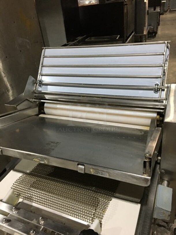 Nice! LVO MFG Commercial Floor Style Bakery Sheeter/Molder! Model SM24 Serial SM2402940123! 120V 1 Phase! On Casters! Working When Removed! - Image 8 of 12