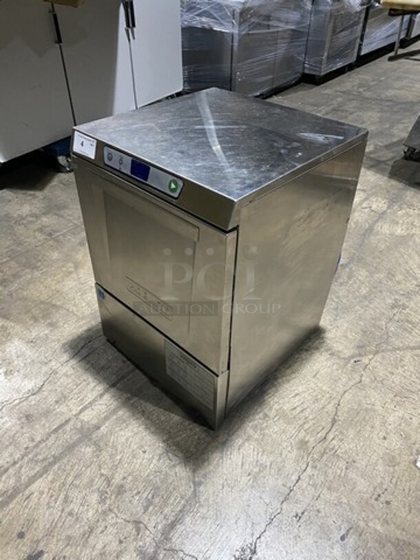 FAB! New Body Style! Hobart Commercial Under The Counter Dishwasher! With Dish Rack! All Stainless Steel! Model LXEH Serial 231157001! 120/208/240V 1Phase!
 - Image 2 of 7