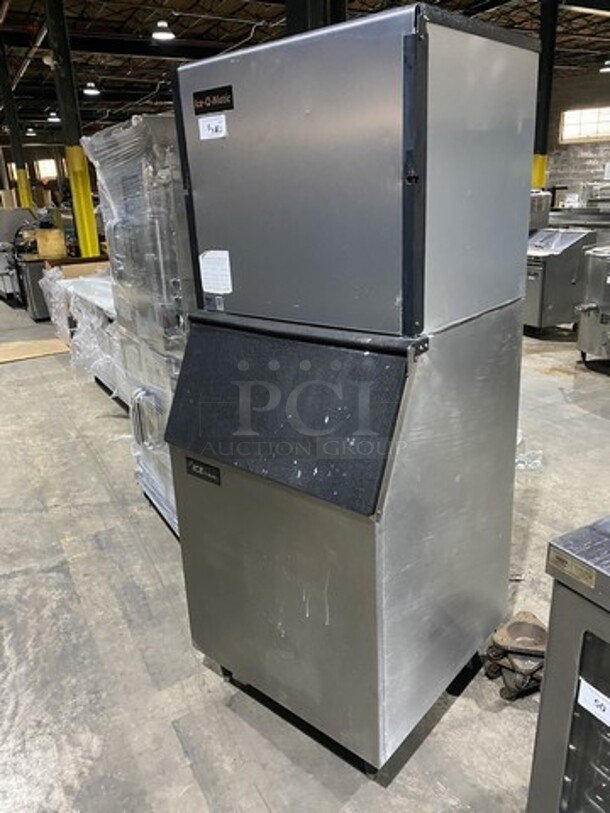 Ice-O-Matic Commercial Ice Making Machine! On Ice Bin! All Stainless Steel! Model ICE1006HW5 Serial 15061280013097! 208/230V! On Legs! 2 X Your Bid! Makes One Unit! - Image 2 of 7