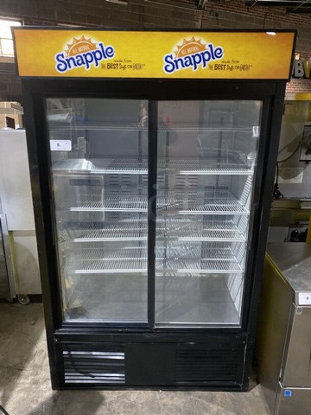 Habco Commercial 2 Door Reach In Refrigerator Merchandiser! With Poly Coated Racks! Model ESM42 Serial 42024497! 115V 1Phase! - Image 1 of 6