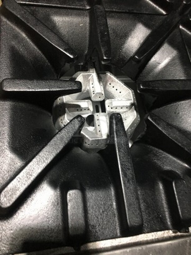American Range Commercial Natural Gas Powered 6 Burner Stove! With Underneath Storage Space! All Stainless Steel! On Casters! - Image 6 of 8