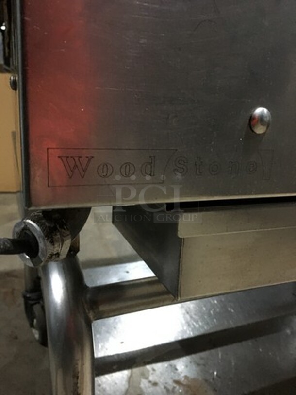 Woodstone Commercial Natural Gas Powered 48 Inch Flat Griddle! With Split Top! With Back & Side Splashes! With Underneath Storage Space! All Stainless Steel Equipment Stand On Commercial Casters! - Image 12 of 12