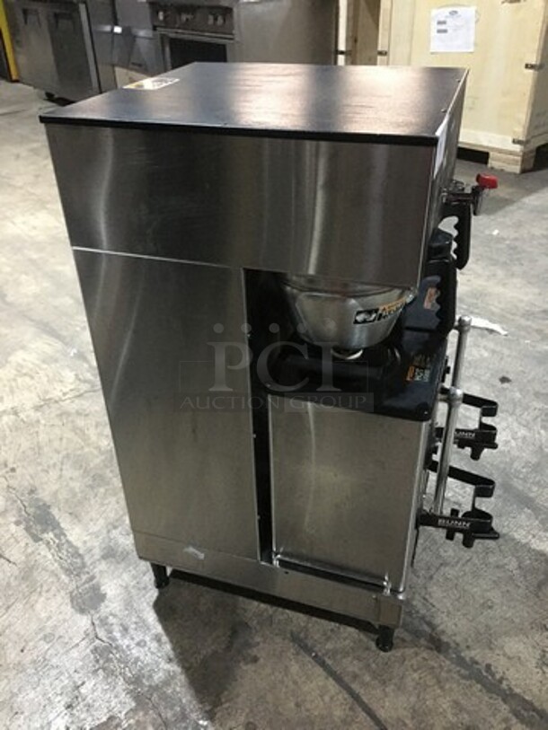 Bunn Commercial Countertop Dual Coffee Brewing Machine! With Beverage Dispensers! With Hot Water Line! All Stainless Steel! Model DUALSHDBC Serial DUAL122495! 120/240V 1Phase! - Image 4 of 9