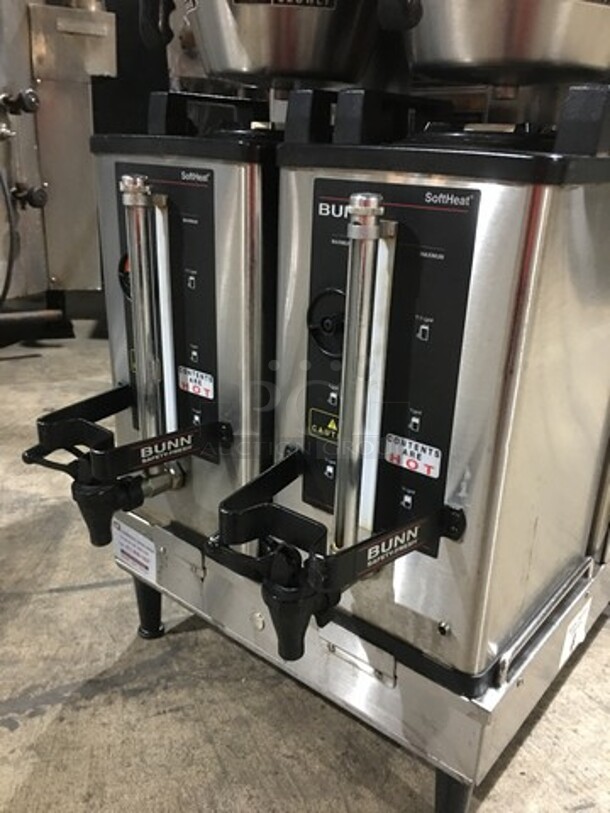 Bunn Commercial Countertop Dual Coffee Brewing Machine! With Beverage Dispensers! With Hot Water Line! All Stainless Steel! Model DUALSHDBC Serial DUAL122495! 120/240V 1Phase! - Image 6 of 9
