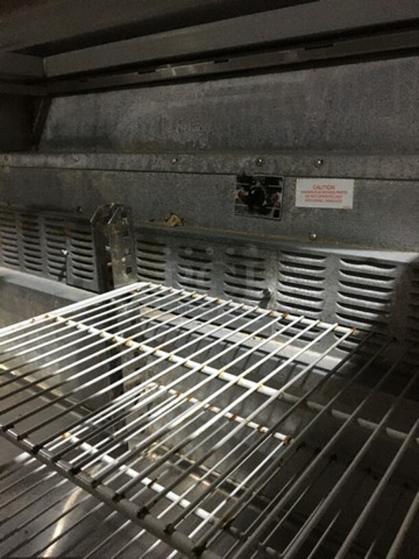 Victory Commercial Refrigerated Sandwich Prep Table! With 2 Door Underneath Storage Space! With Commercial Cutting Board! With Racks! All Stainless Steel! Model VUR418BT Serial K1204917! 115V 1Phase! On Casters! - Image 7 of 12
