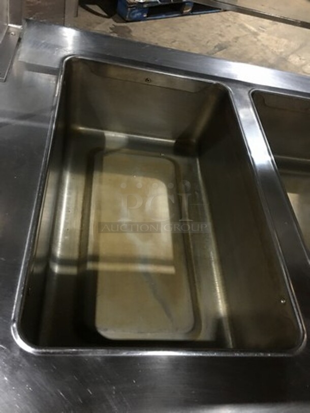 Precision Commercial 4 Well Steam Table! With Underneath Storage Space! With Sneeze Guard! All Stainless Steel Body! Model SST2004UDNYC Serial 679990891! 120V 1Phase! On Commercial Casters! - Image 6 of 10