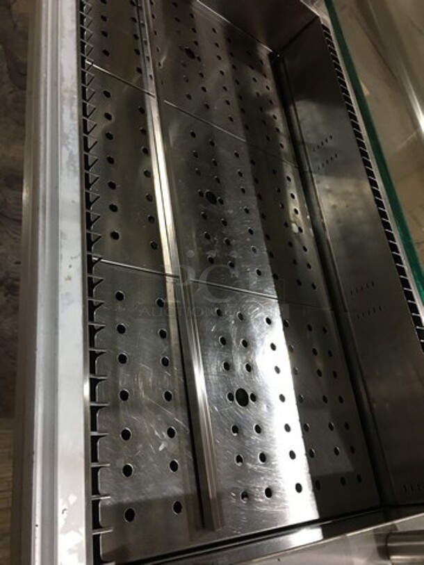 RPI Commercial Refrigerated Cold Pan! With Serving Shelf! All Stainless Steel! With Cutting Board! Model VICD327RSLSC Serial 12085244! 115V 1Phase! On Legs!
 - Image 5 of 10