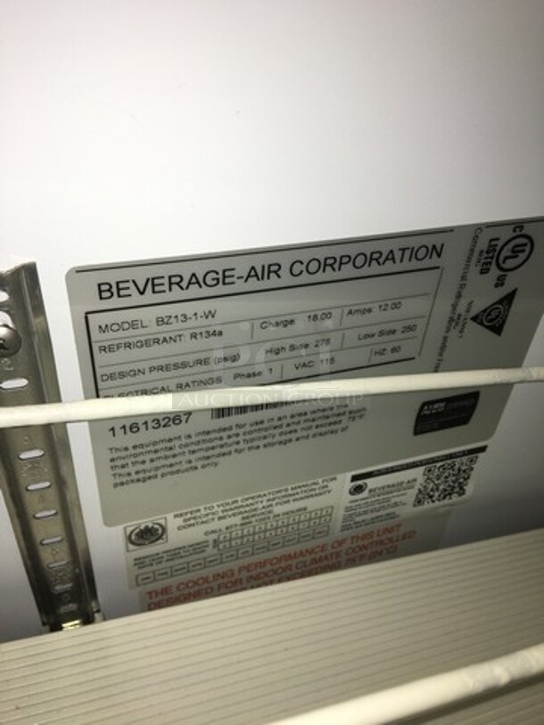 Beverage Air Commercial Refrigerated Open Grab-N-Go Display Case! Model BZ131W! 115V 1Phase! - Image 7 of 8