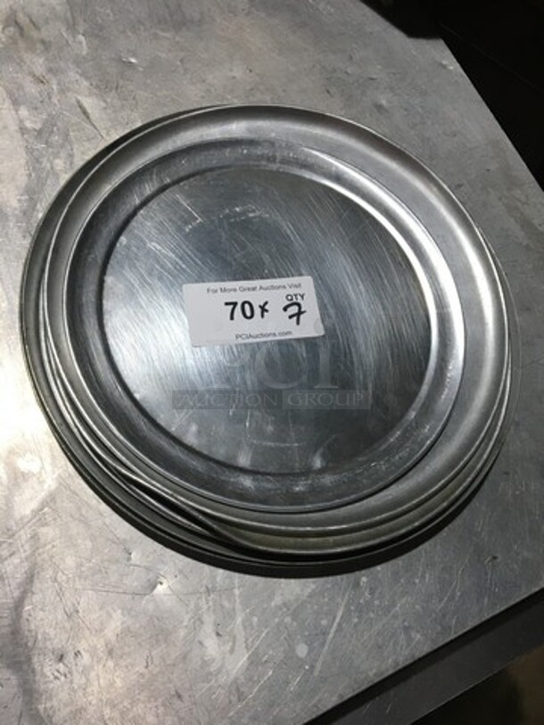 Round Food Serving Trays! 7 X Your Bid!