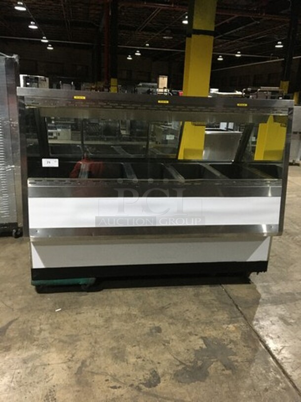 Federal Industries Commercial 5 Well Steam Table! Each Well Controlled Individually! With Lowering Prep/Serve Line! With Commercial Cutting Board! With Sliding Rear Doors! Model 6DH Serial 855913! 110/220V 1Phase! - Image 1 of 11
